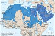 Semitic languages: distribution